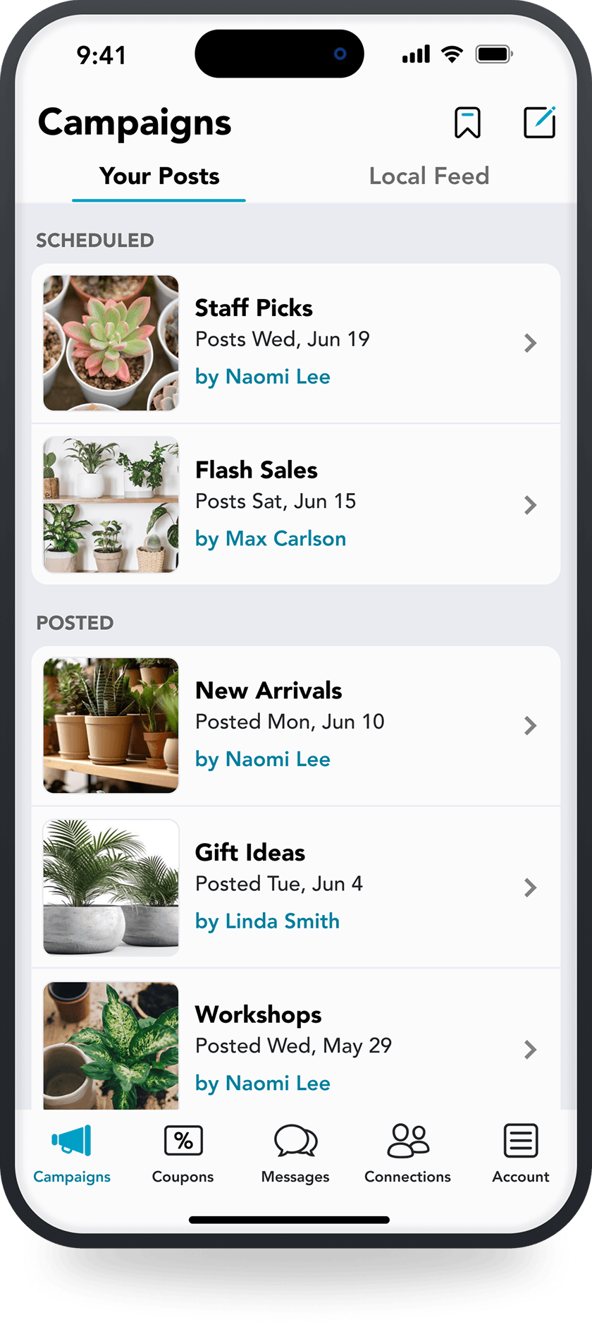 Nearlist for Business Campaigns in iPhone